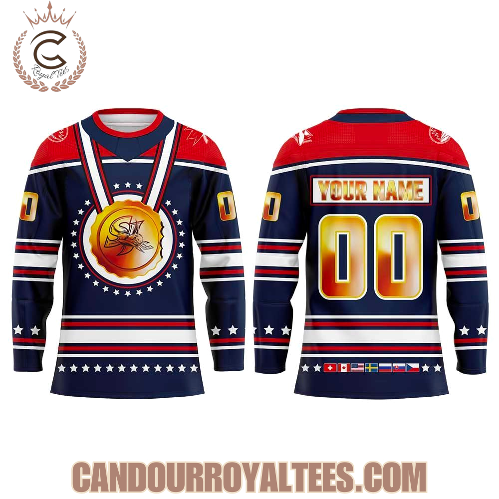 San Jose Barracuda For Cudalympics Uniform Hockey Jersey - Image 2