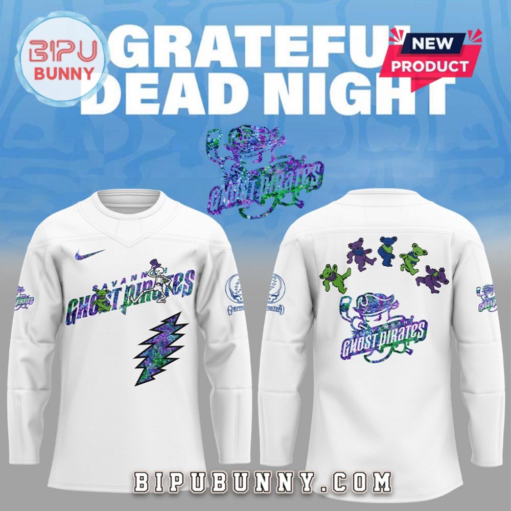 Savannah Ghost Pirates Grateful Dead Night Hockey Jersey