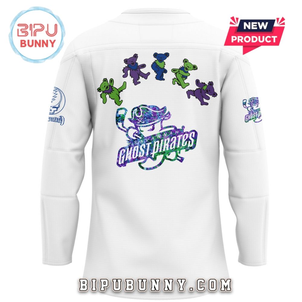 Savannah Ghost Pirates Grateful Dead Night Hockey Jersey - Image 3
