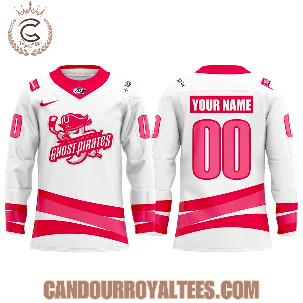 Savannah Ghost Pirates Pink In The Rink Jersey - Image 2