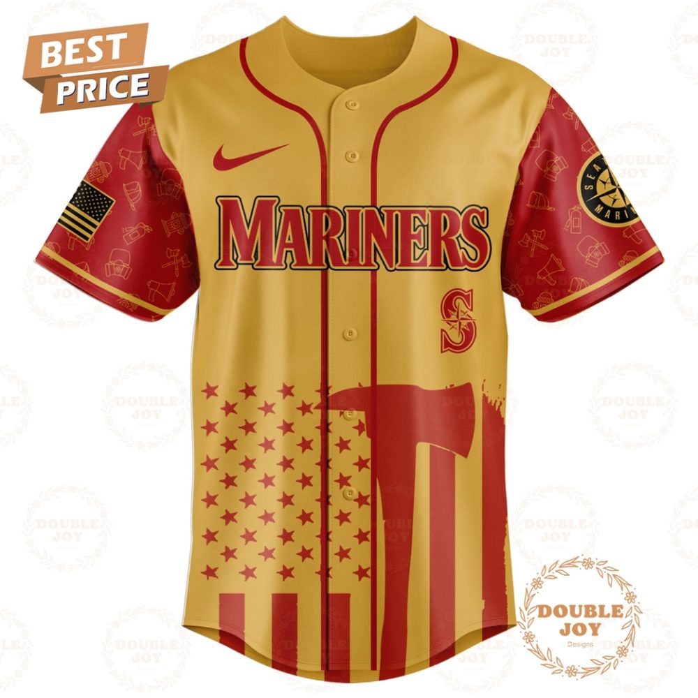 Seattle Mariners Firefighter Appreciation Night 2025 Limited Edition Baseball Jersey - Image 2