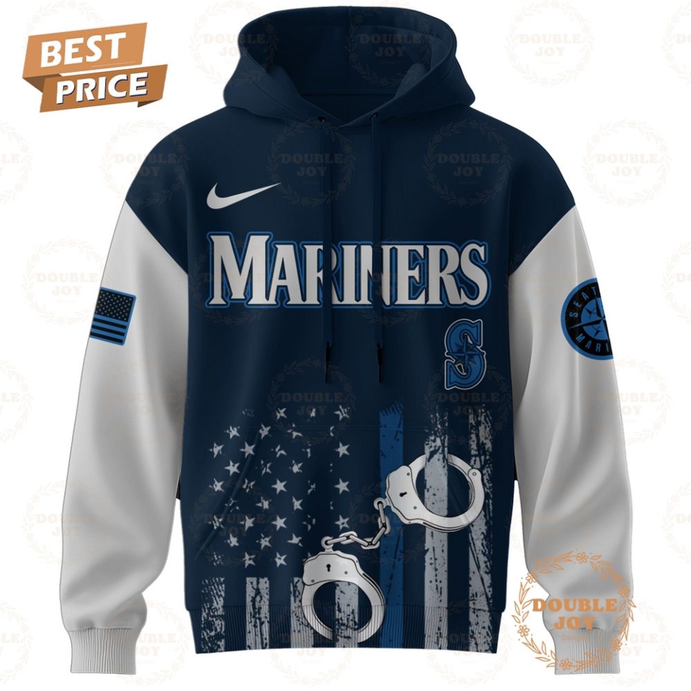 Seattle Mariners Law Enforcement Appreciation Day 2025 Special Edition Hoodie - Image 2