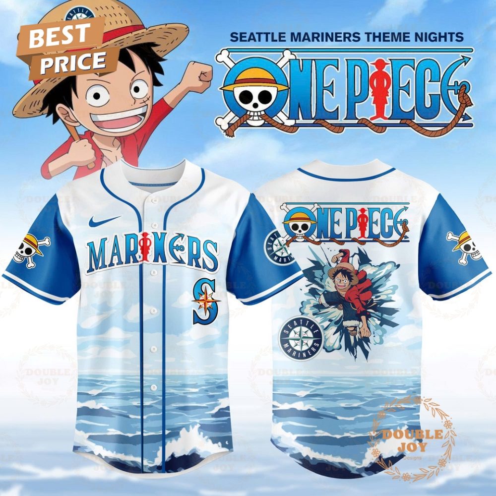 Seattle Mariners Mlb Theme Night X One Piece 2025 Special Edition Baseball Jersey