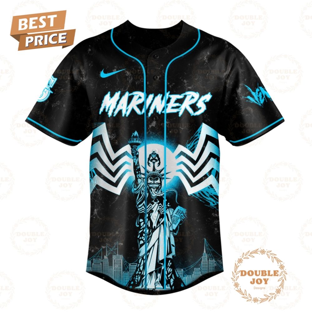 Seattle Mariners We Are Venom 2025 Special Edition Baseball Jersey - Image 2
