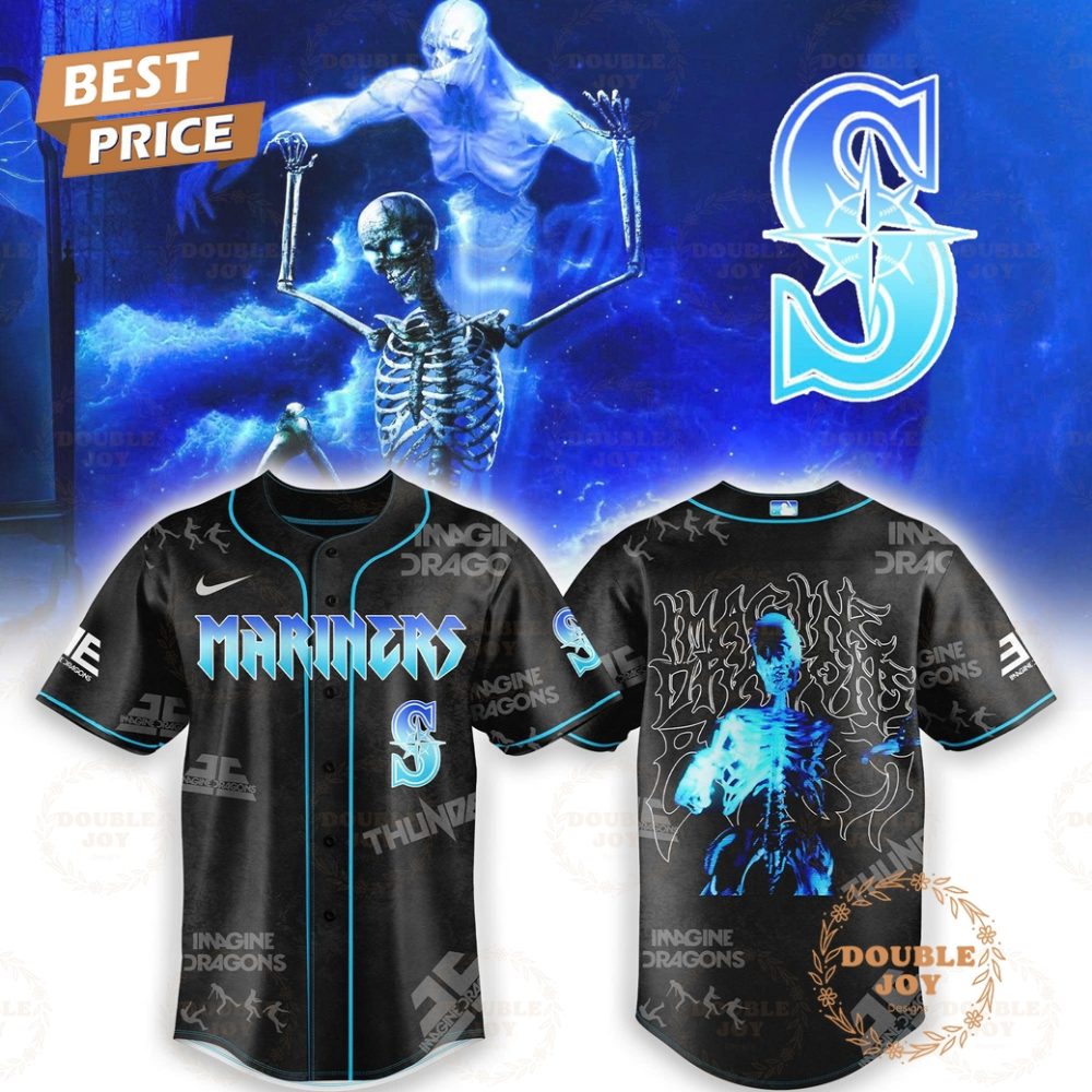 Seattle Mariners X Imagine Dragons Bones Skelly 2025 Baseball Jersey
