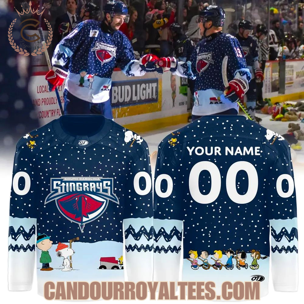 Snoopy South Carolina Stingrays Peanuts Hockey Jersey