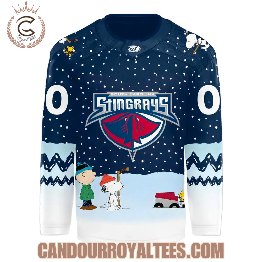 Snoopy South Carolina Stingrays Peanuts Hockey Jersey - Image 2