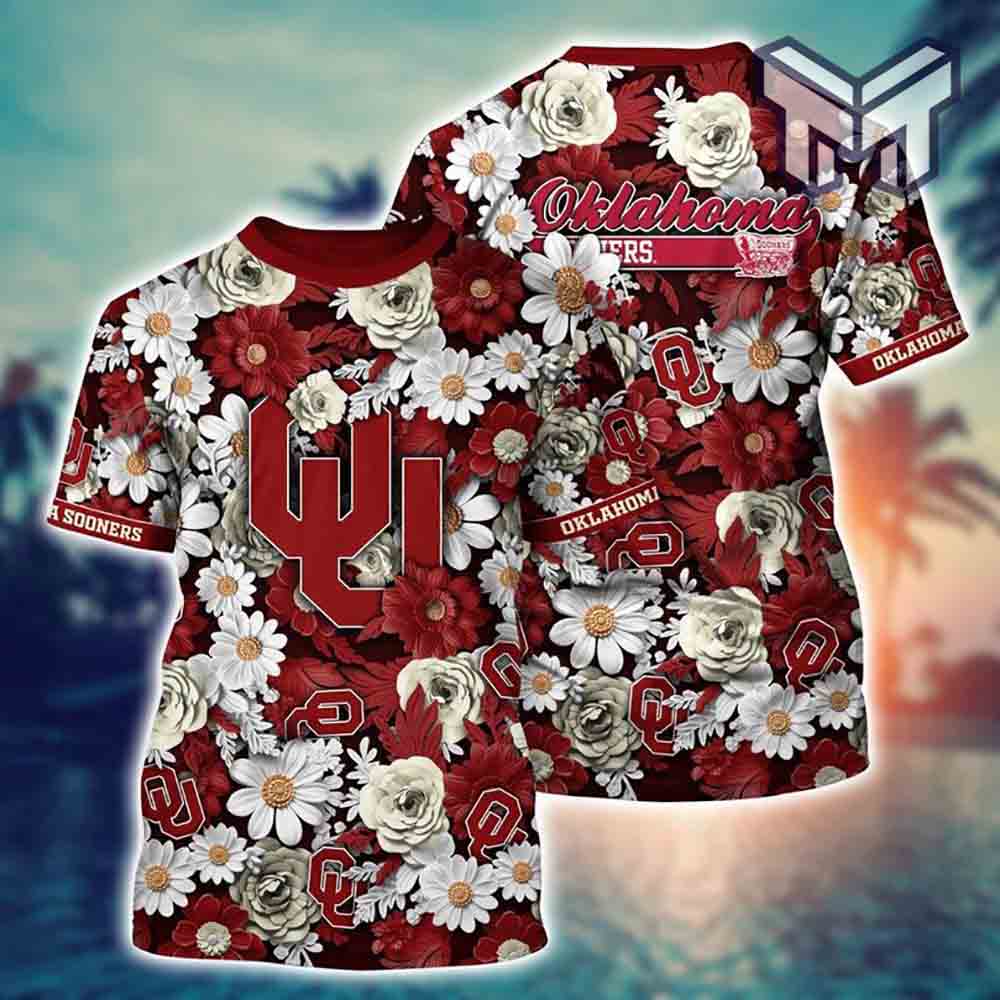 Sooners Football Ncaa All Over 3D Printed Shirts - Image 2