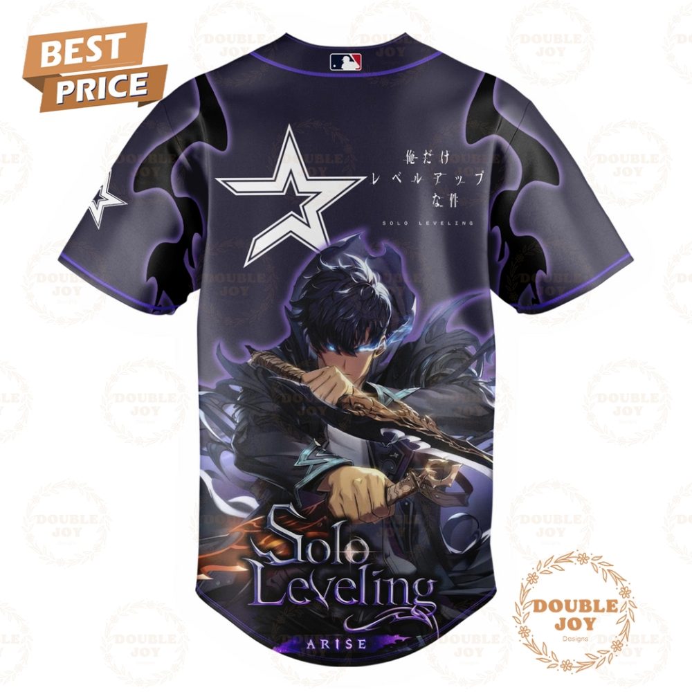 Special Edition Houston Astros X Solo Leveling 2025 Baseball Jersey - Image 3