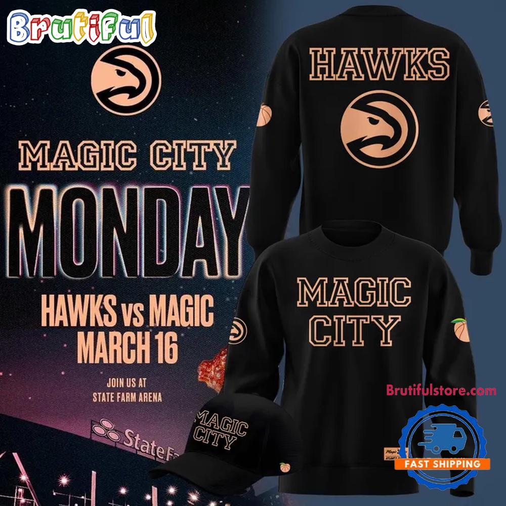 Special New Magic City Atlanta Hawks 2026 Black Sweatshirt