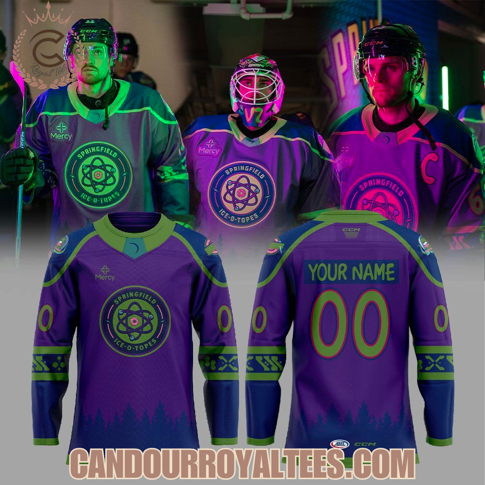 Springfield Thunderbirds Cartoon Ice-O-Topes Night Hockey Jersey