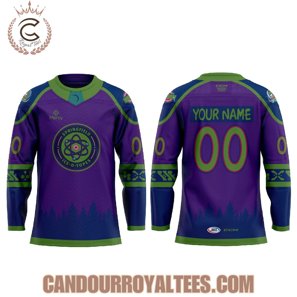 Springfield Thunderbirds Cartoon Ice-O-Topes Night Hockey Jersey - Image 2