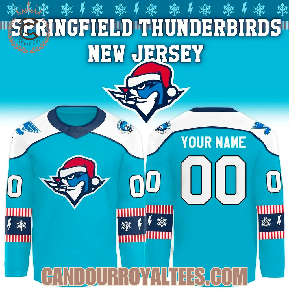 Springfield Thunderbirds Merry Christmas 2025 Hockey Jersey
