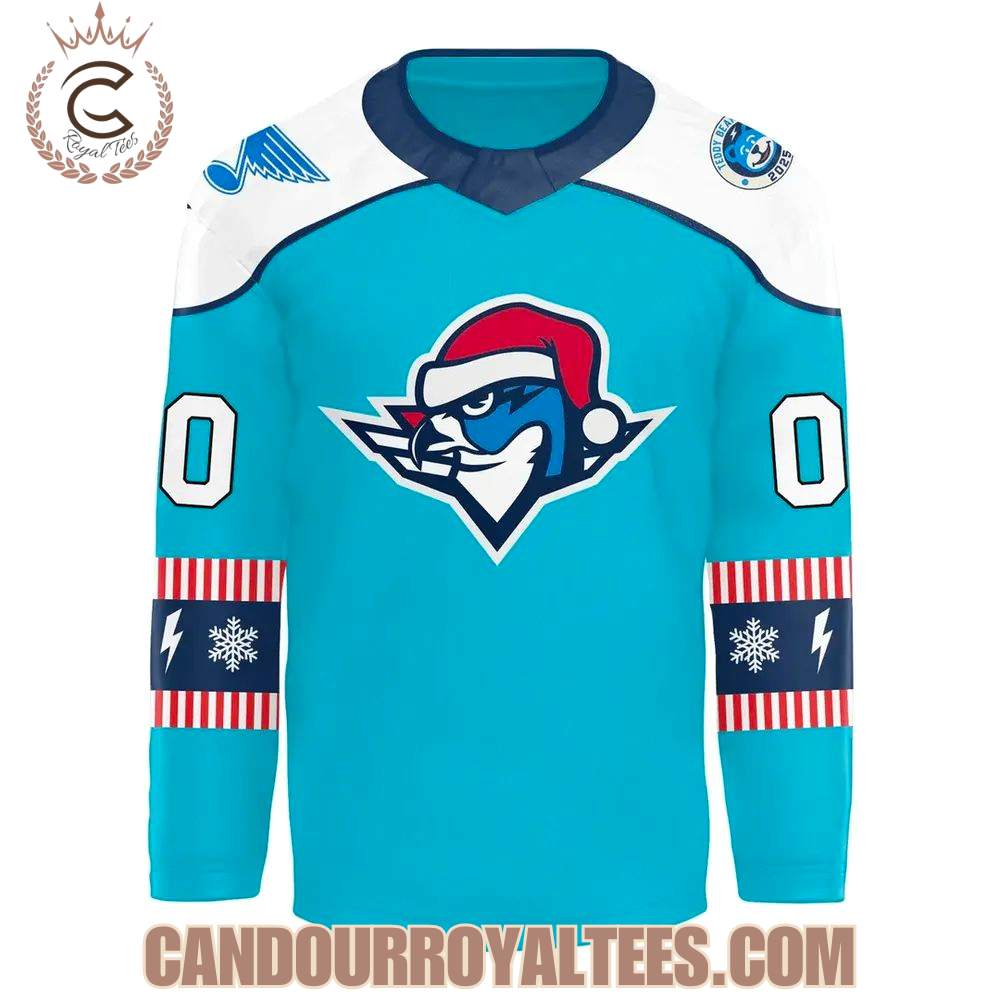 Springfield Thunderbirds Merry Christmas 2025 Hockey Jersey - Image 2