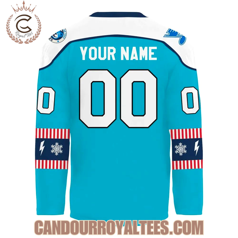 Springfield Thunderbirds Merry Christmas 2025 Hockey Jersey - Image 3