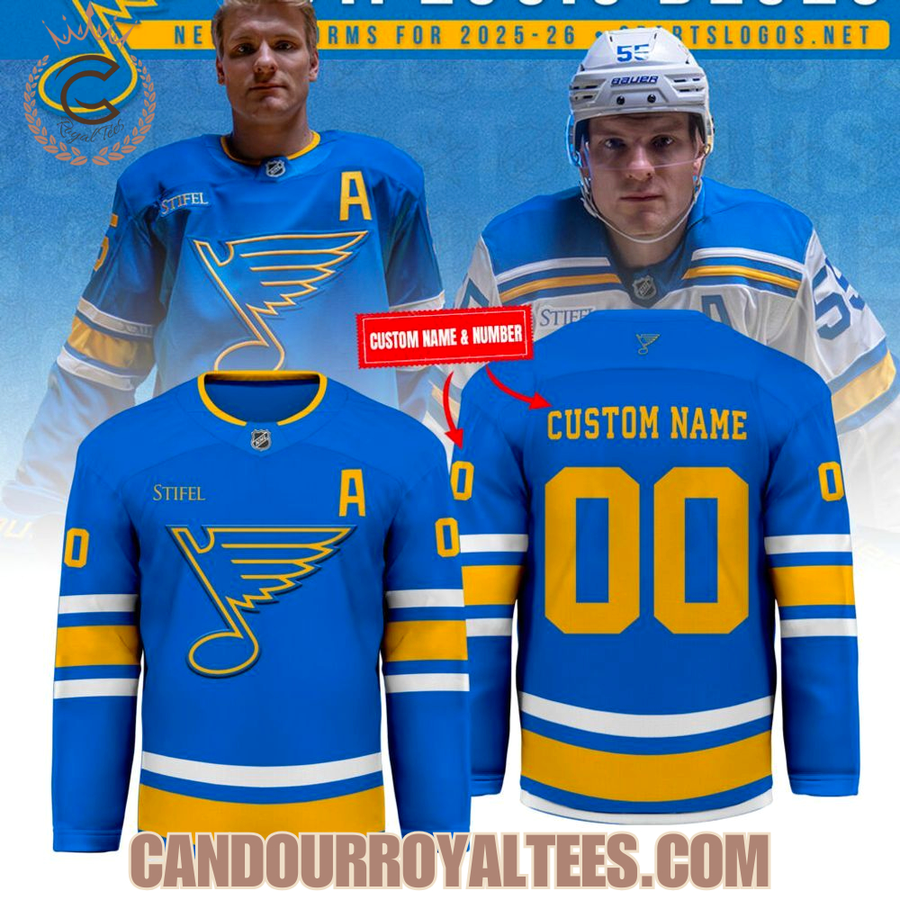 St. Louis Blues 2025 New Jersey - Blue