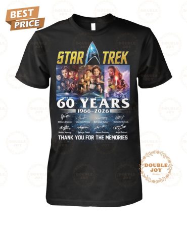 Star Trek 60 Years 1966-2026 Thank You For The Memories Limited Edition T-Shirt