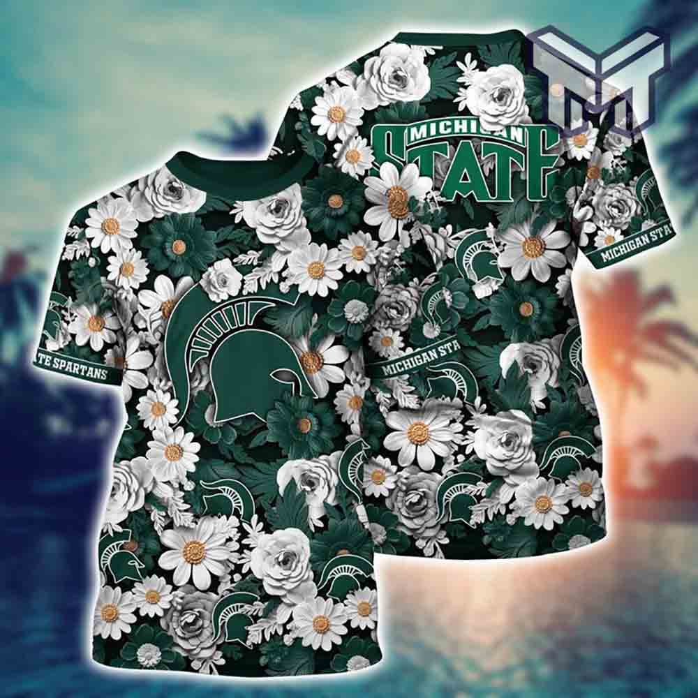 State Spartans Ncaa All Over 3D Printed Shirts - Image 2