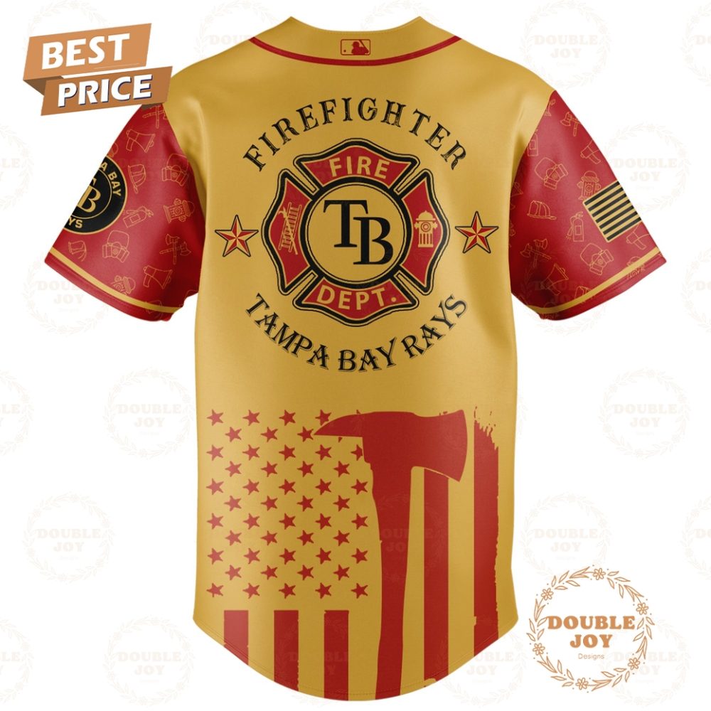 Tampa Bay Rays Firefighter Appreciation Night 2025 Limited Edition Baseball Jersey - Image 3