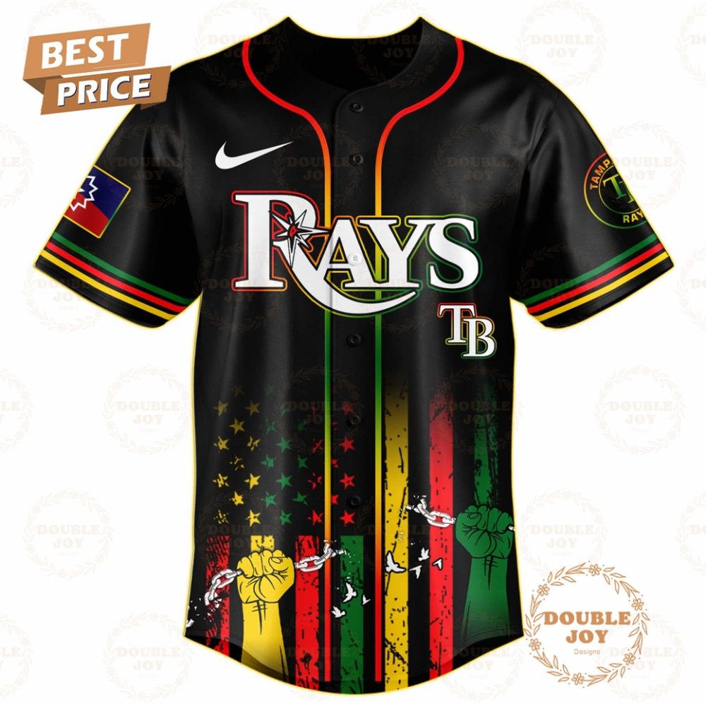 Tampa Bay Rays Juneteenth Freedom Day 2025 Special Edition Baseball Jersey - Image 2