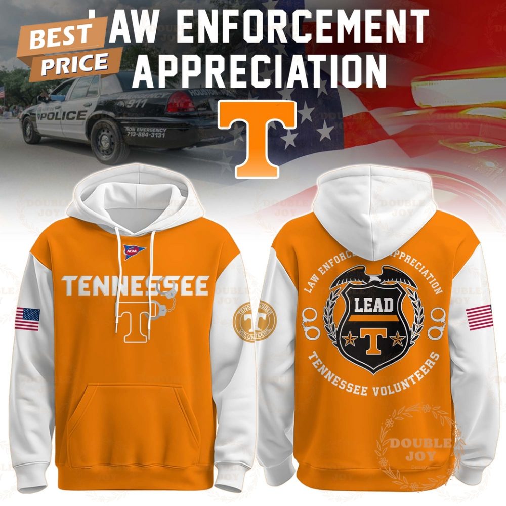 Tennessee Volunteers Ncaa X Law Enforcement Appreciation 2025 Hoodie