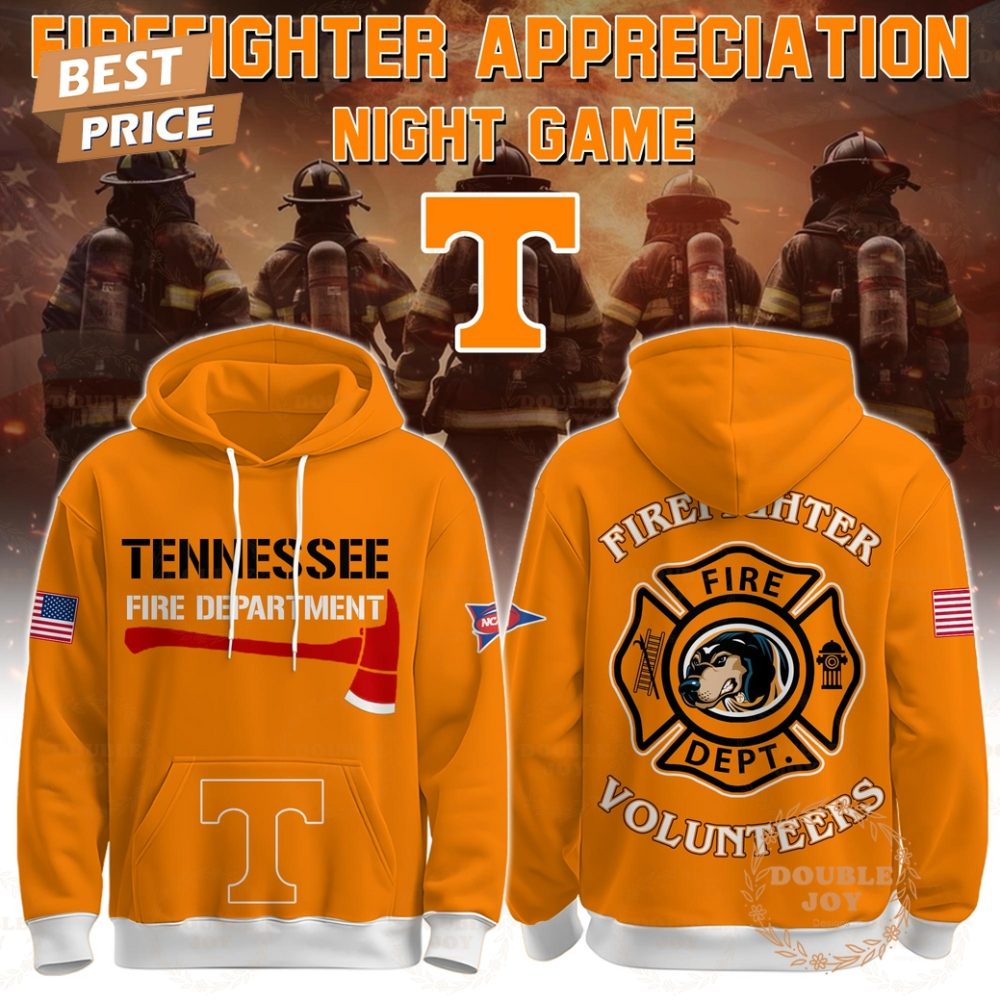 Tennessee Volunteers X Firefighter Appreciation Night Game V2 2025 Hoodie