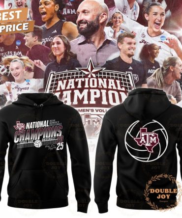 Texas A&M Aggies 2025 National Champions Hoodie - Black