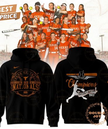 Texas Longhorns Ncaa Division I Women'S College World Series Nationals 2025 Limited Edition Hoodie - Black