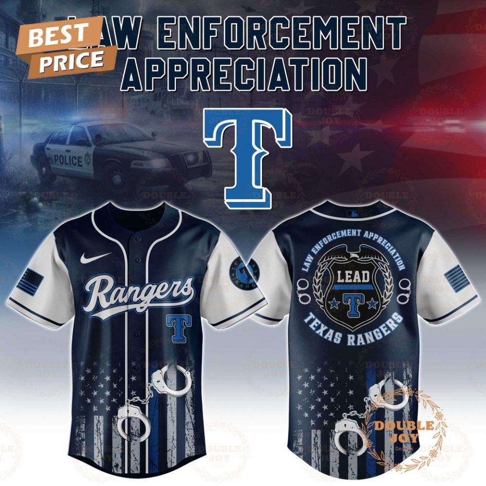 Texas Rangers Law Enforcement Appreciation Day 2025 Special Edition Baseball Jersey