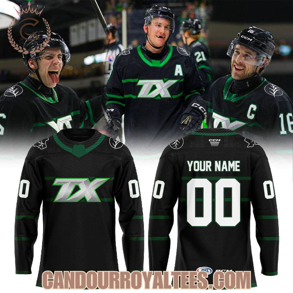 Texas Stars Dark Mode Tx Hockey Jersey