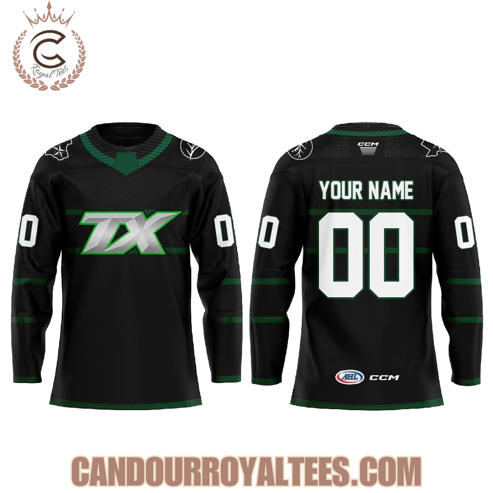 Texas Stars Dark Mode Tx Hockey Jersey - Image 2