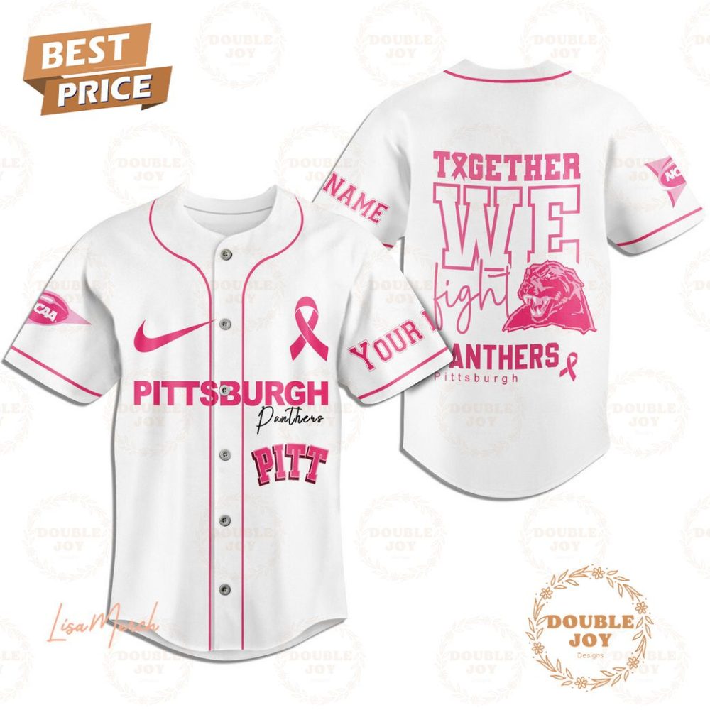 Together We Fight Pittsburgh Panthers Custom Name Baseball Jersey - Image 2