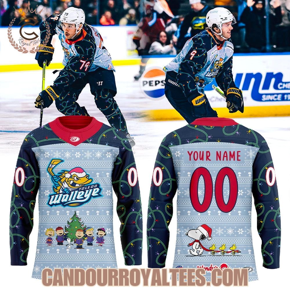 Toledo Walleye Christmas All About, Charlie Brown Jersey