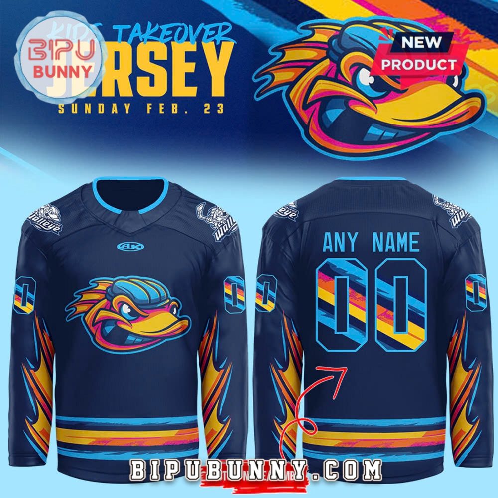 Toledo Walleye Kids Takeover Hockey Jersey - Image 2