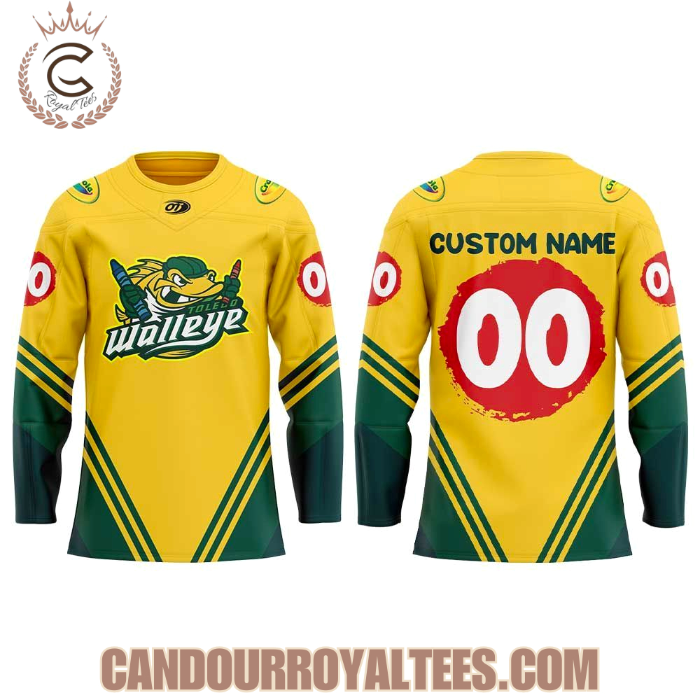 Toledo Walleye Our Box Of Crayons Uniform Hockey Jersey - Image 2
