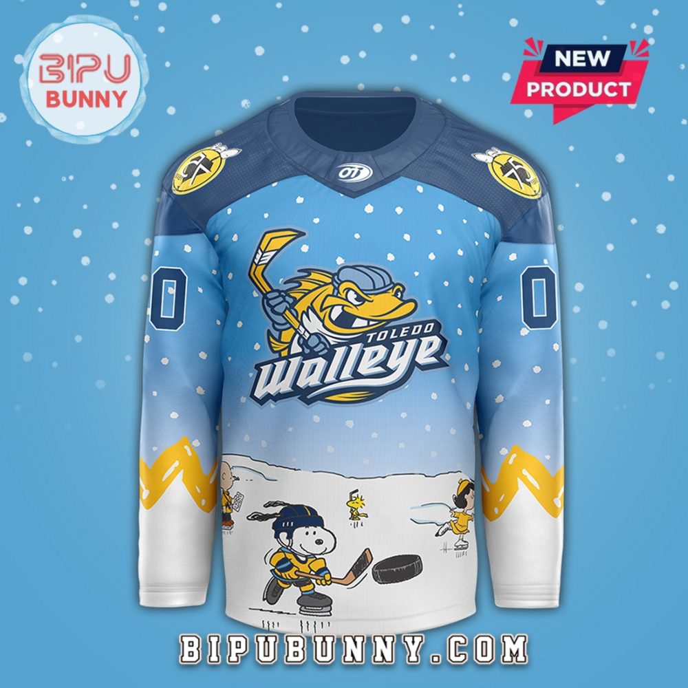 Toledo Walleye X Peanuts Night Limited Edition Hockey Jersey - Image 2