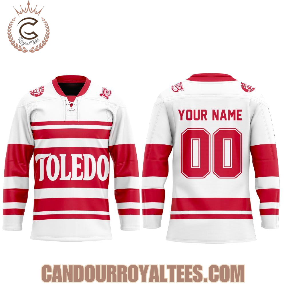 Toledo Walleye X Red Wings Affiliate Night Hockey Jersey - Image 2