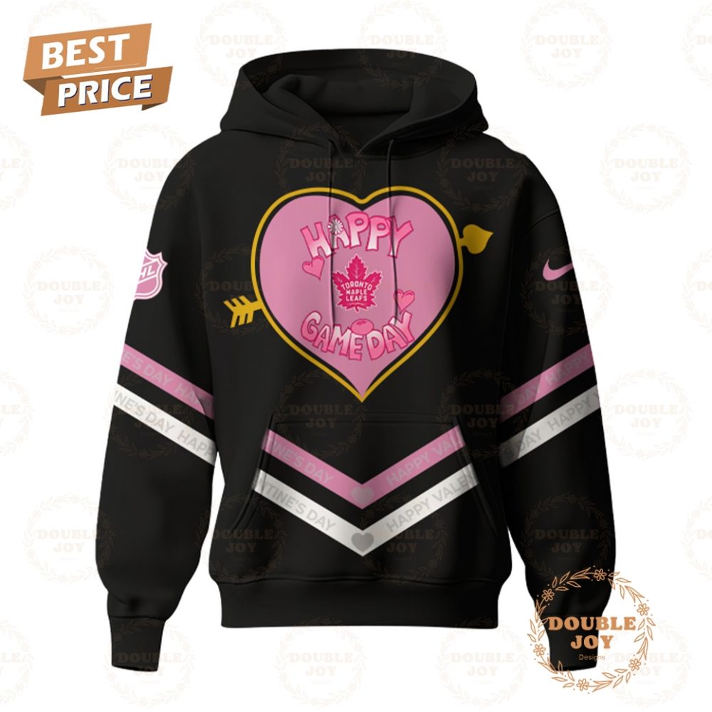 Toronto Maple Leafs Nhl 2025 Happy Valentine'S Day Hoodie - Image 2