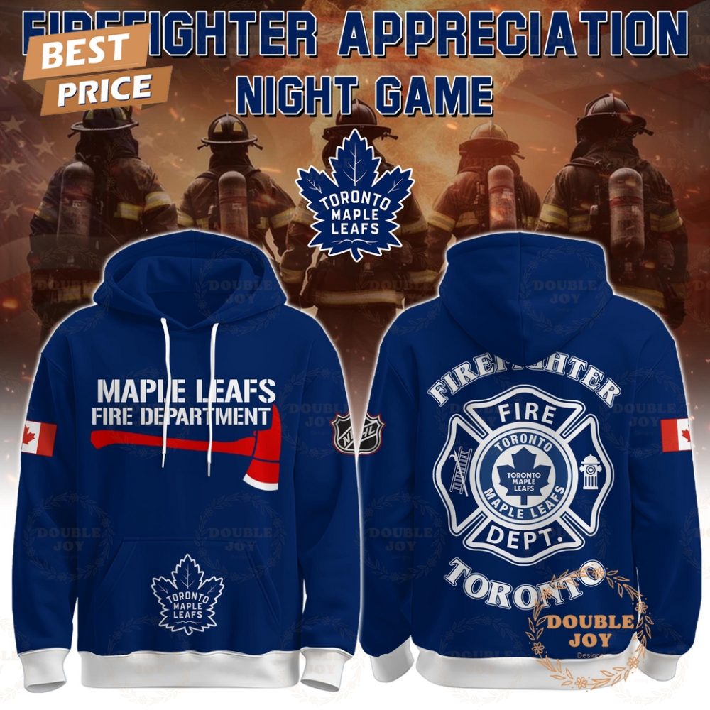 Toronto Maple Leafs X Firefighter Appreciation Night Game 2025 Hoodie