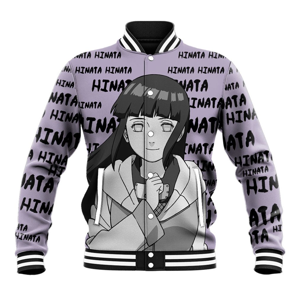 Hinata Hyuga - Style Manga Baseball Jacket Ts04
