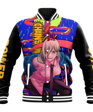 Power Chansaw Man Baseball Jacket Ts04