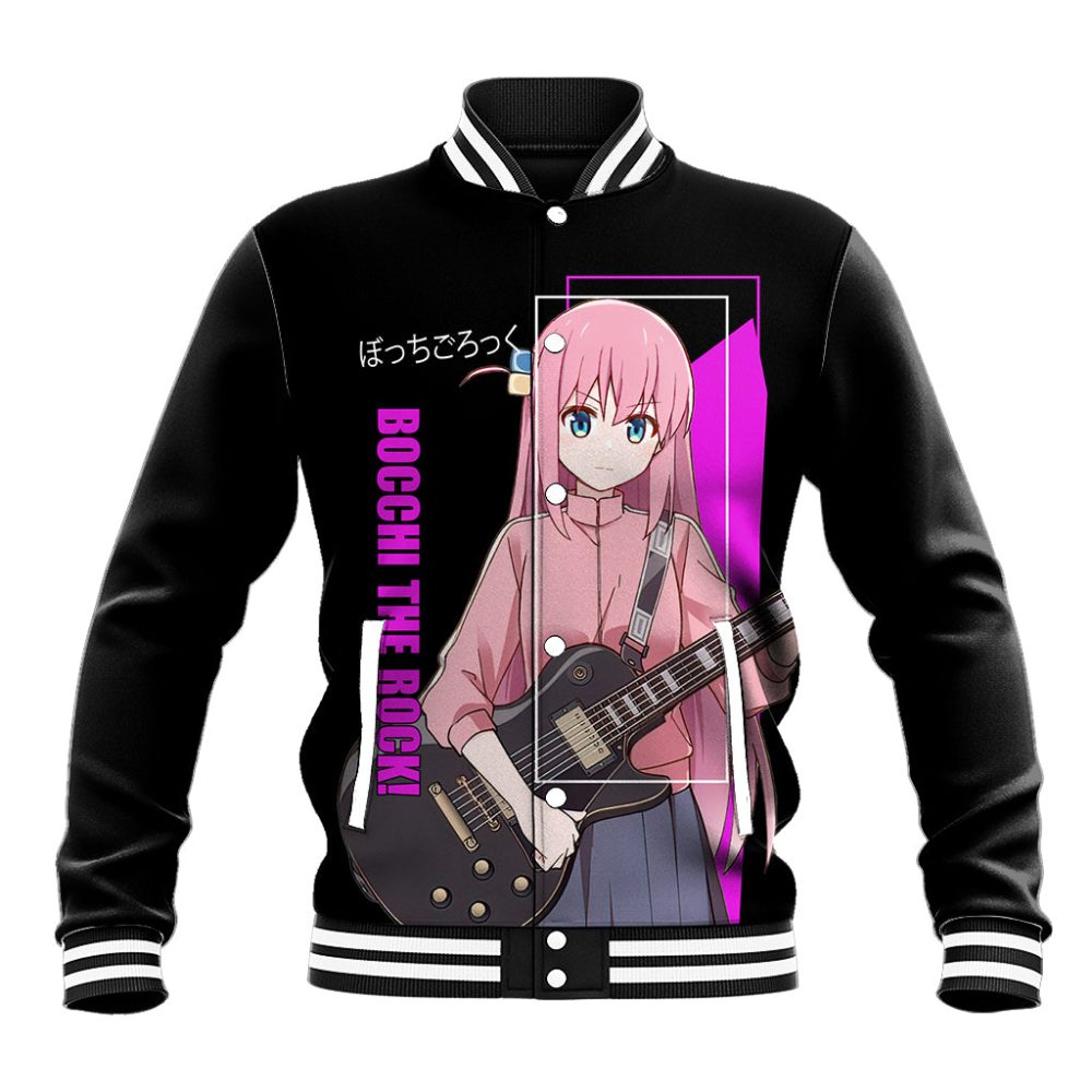 Hitori Gotoh Bochi The Rock! Baseball Jacket Anime Style Ts04
