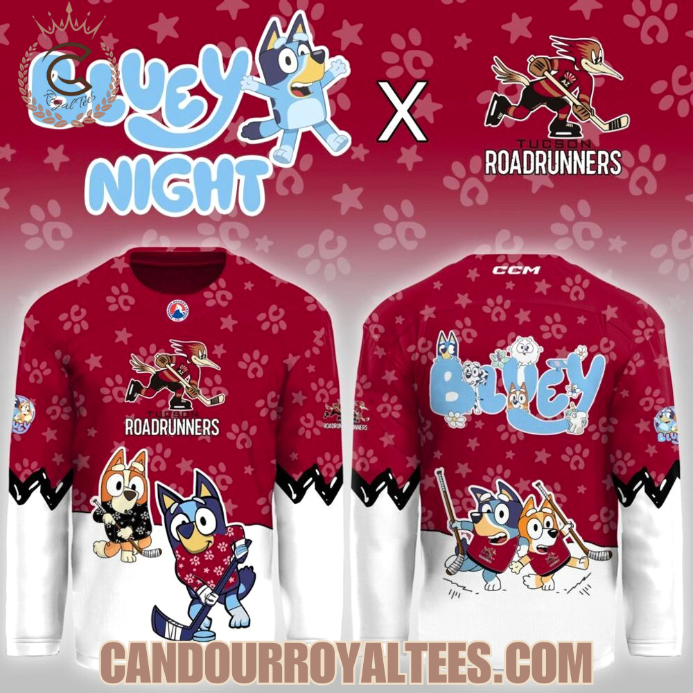 Tucson Roadrunners Bluey Night Game Hockey Jersey