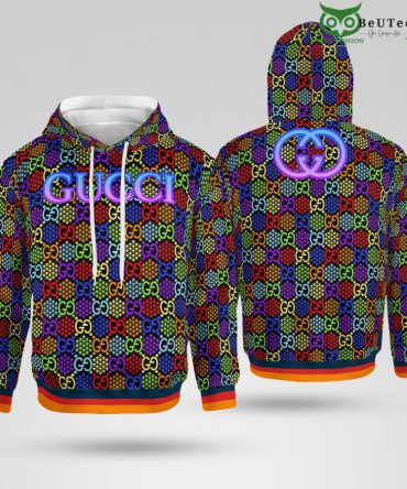 Limited Edition Gucci Rainbow Puzzle 3D Hoodie