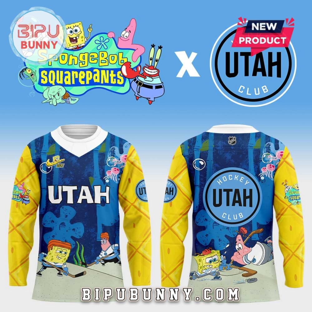 Utah X Spongebob Squarepants 2025 Hockey Jersey