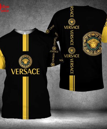 Versace Medusa Black Luxury Brand Premium T-Shirt Outfit For Men Women