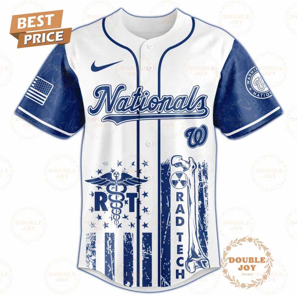 Washington Nationals Radiology Tech Night 2025 Limited Edition Baseball Jersey - Image 2