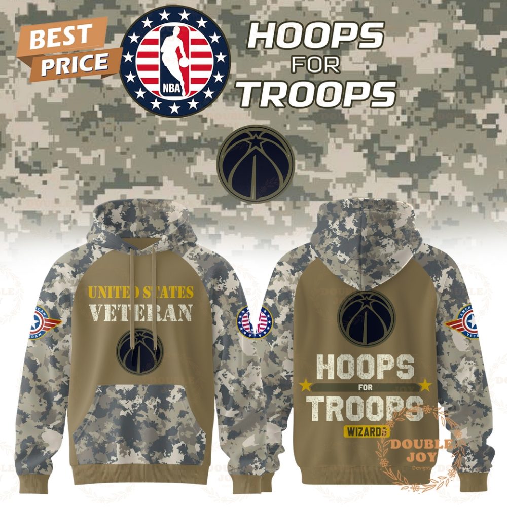 Washington Wizards Nba X Hoops For Troops 2025 Hoodie