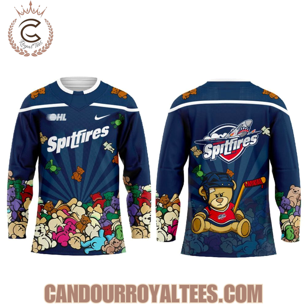 Windsor Spitfires Teddy Bear Toss Night Jersey - Image 2