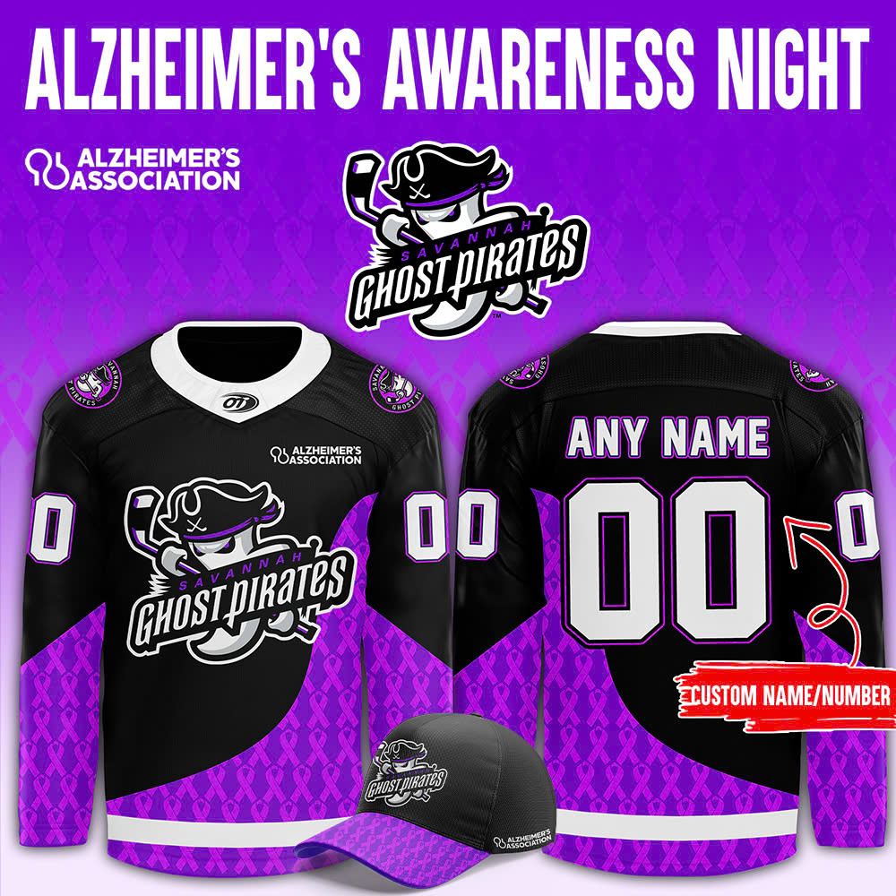 Savannah Ghost Pirates Alzheimer?S Awareness Night Jersey